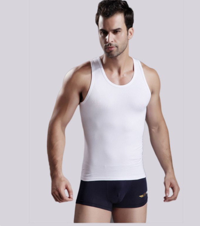 Basic Cotton Vest (Bunyan) - Gold - Pack of 3